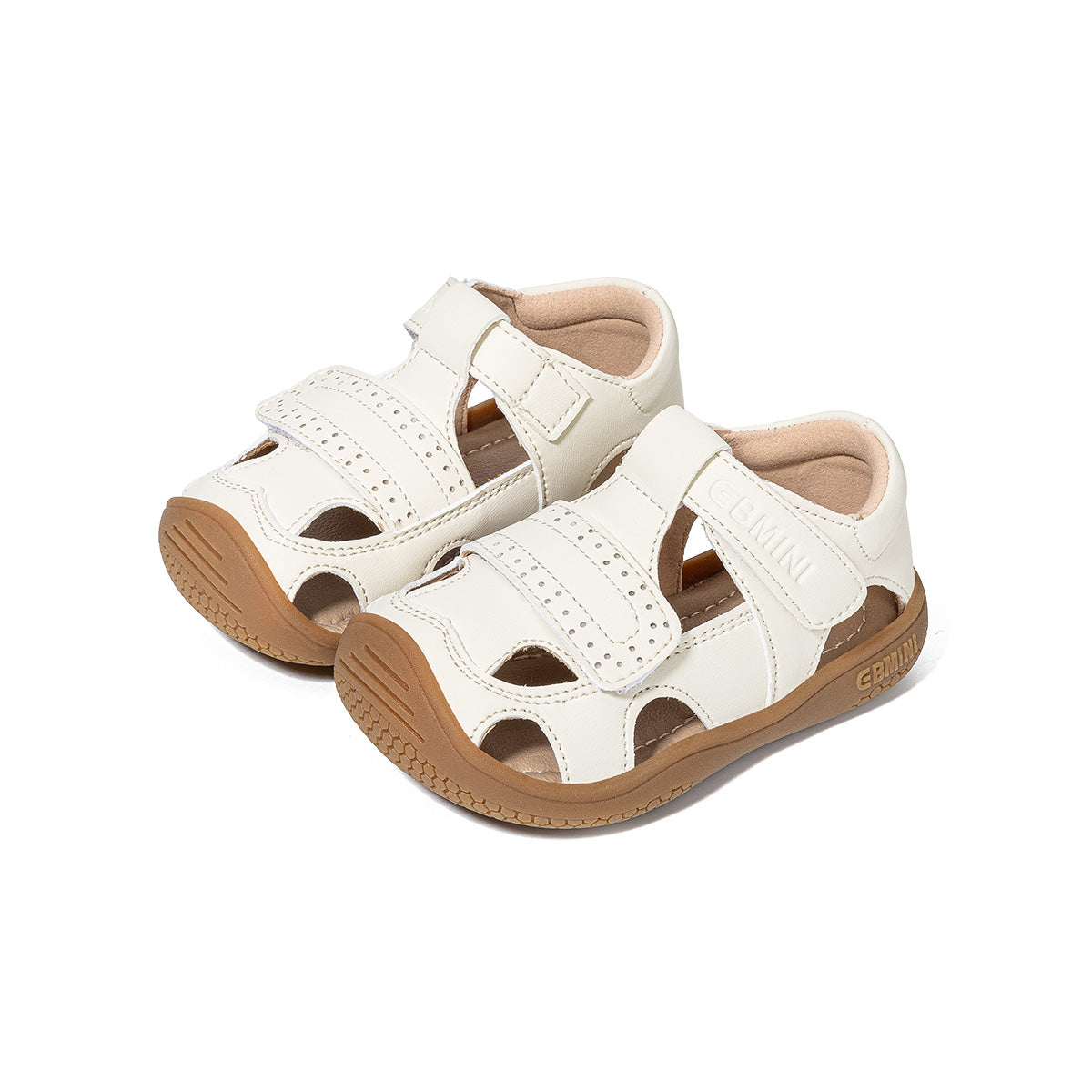 EBMINI ROMAN toddler sandals with classic T-strap cage design