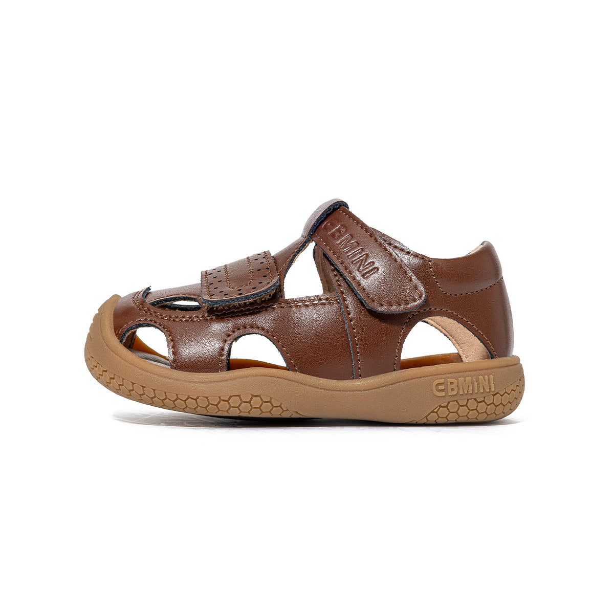 EBMINI ROMAN honeycomb-textured rubber outsole close-up