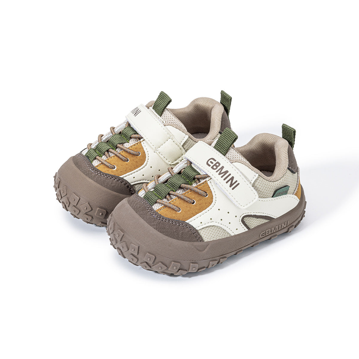 EBMINI ROVER brown wide toe outdoor toddler sneakers