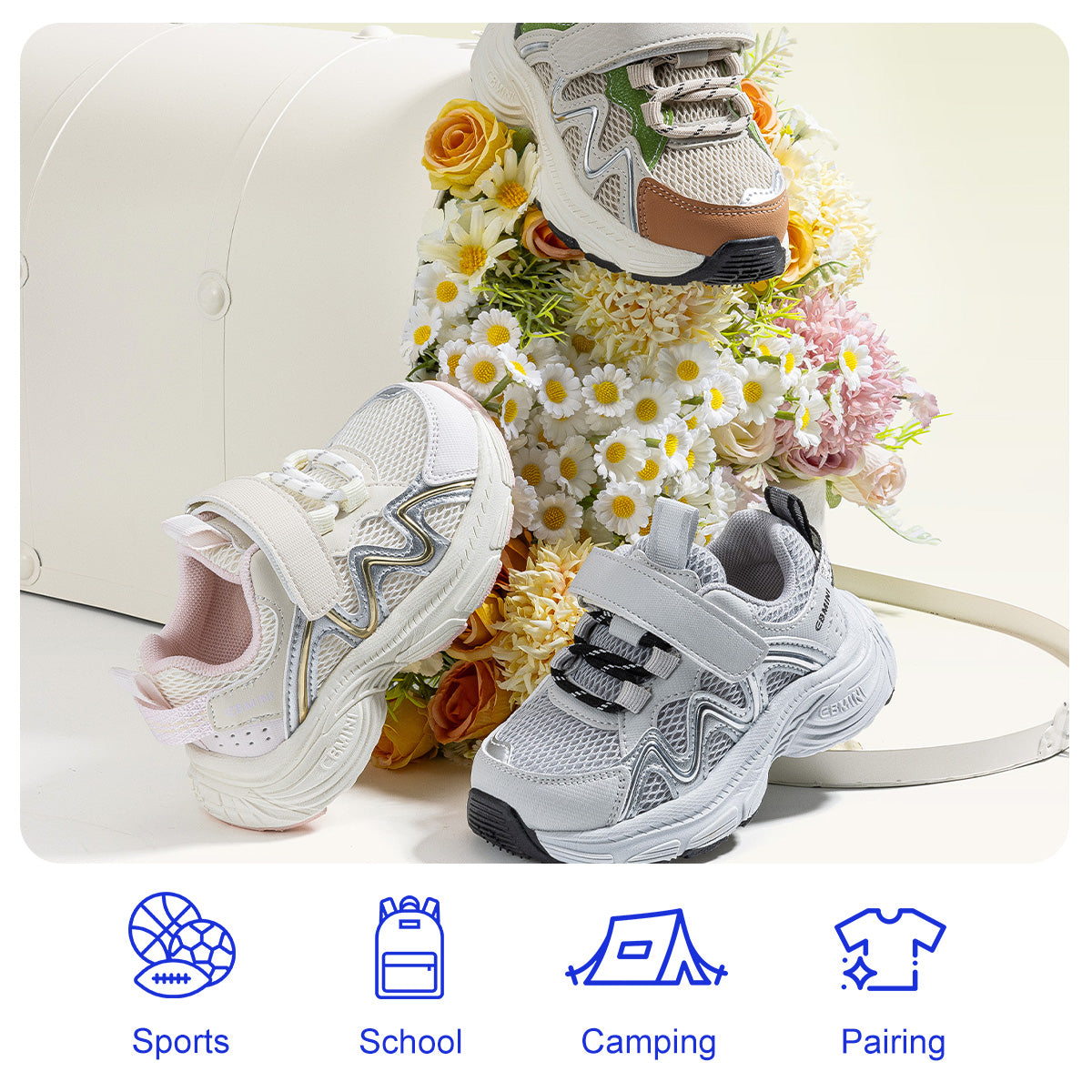 EBMINI RUSH lightweight sneakers with a flexible EVA sole