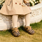EBMINI SAVANNA leopard shoes styled with a casual toddler outfit