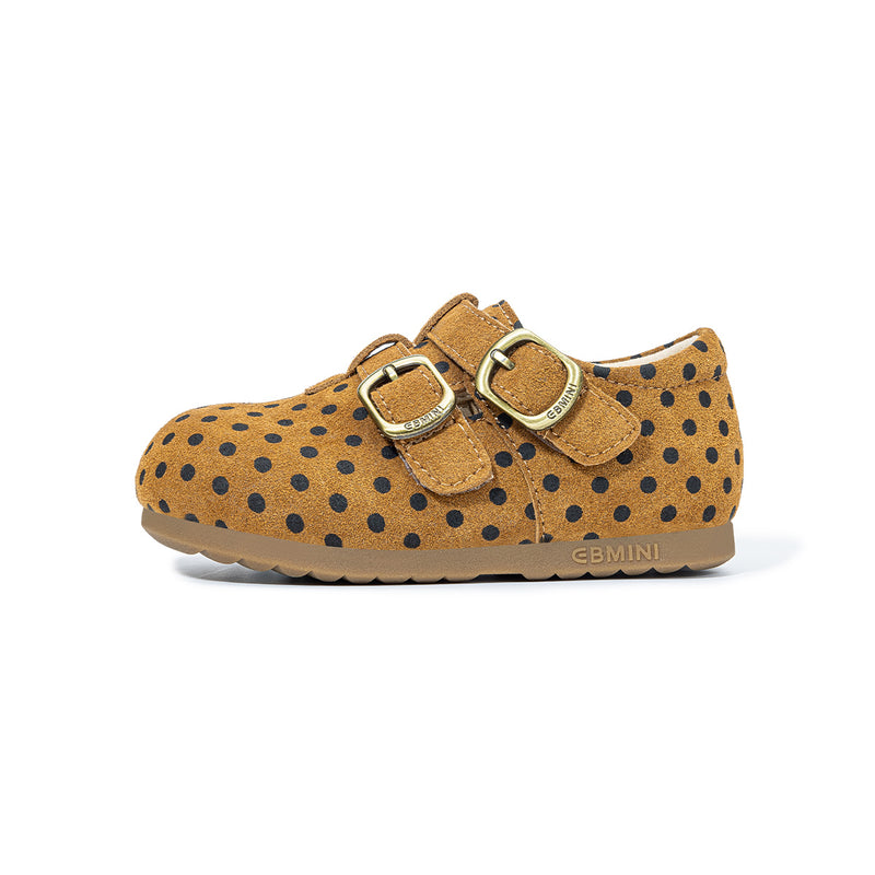 EBMINI SAVANNA beige and brown leopard Mary Jane color options