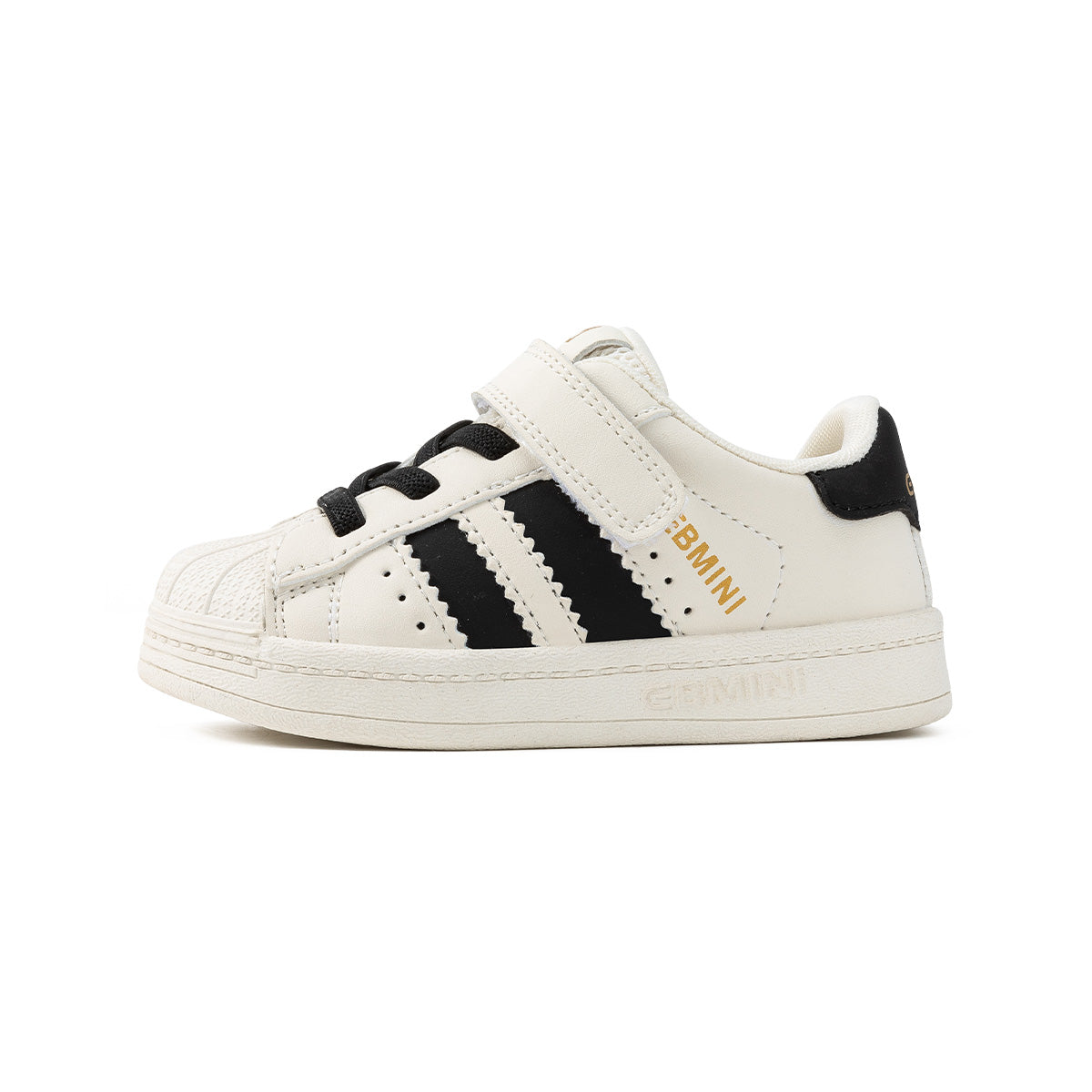 EBMINI SHELL toddler sneakers with a roomy wide toe box