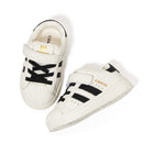 EBMINI SHELL easy-on toddler sneakers with a secure strap closure