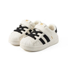EBMINI SHELL barefoot toddler sneakers with a classic shell-toe design
