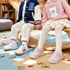 EBMINI SIDELINE wide toe retro toddler sneakers on-foot lifestyle view