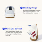 EBMINI SIDELINE wide toe retro toddler sneakers outsole traction detail