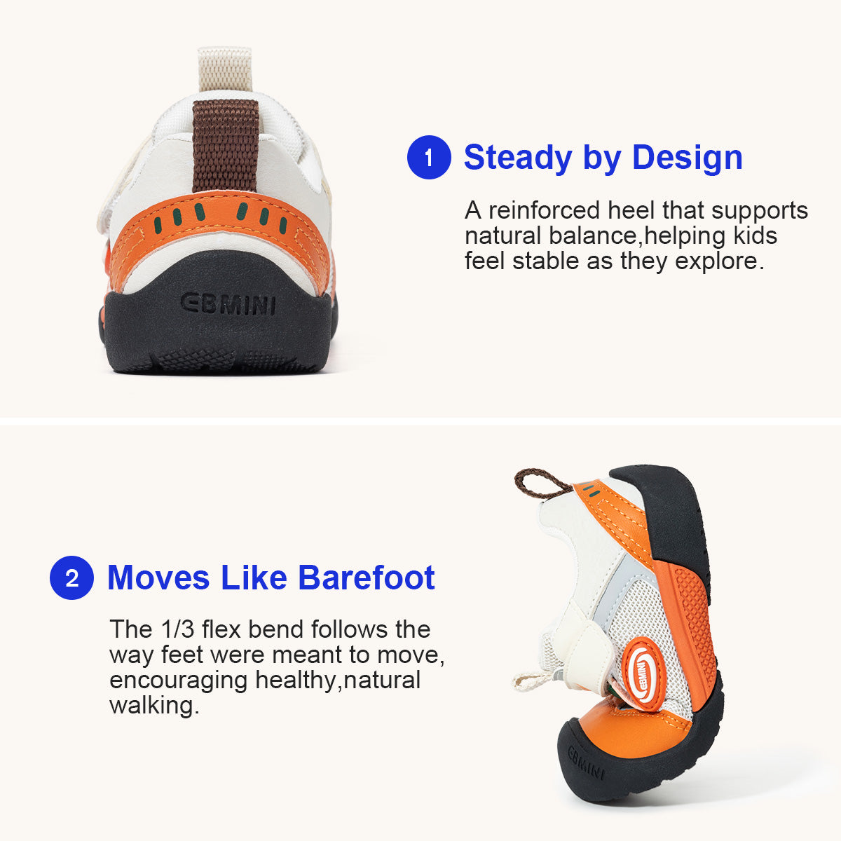 EBMINI SPORT non-slip sneakers for playground adventures