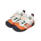 EBMINI SPORT barefoot toddler sneakers with a retro colorblock design