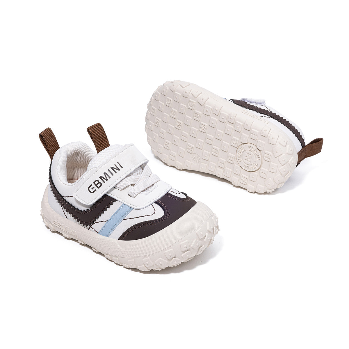 EBMINI STRUT easy-on toddler sneakers with a secure strap closure
