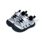 Pair of beige EBMINI SUMMIT barefoot toddler sneakers