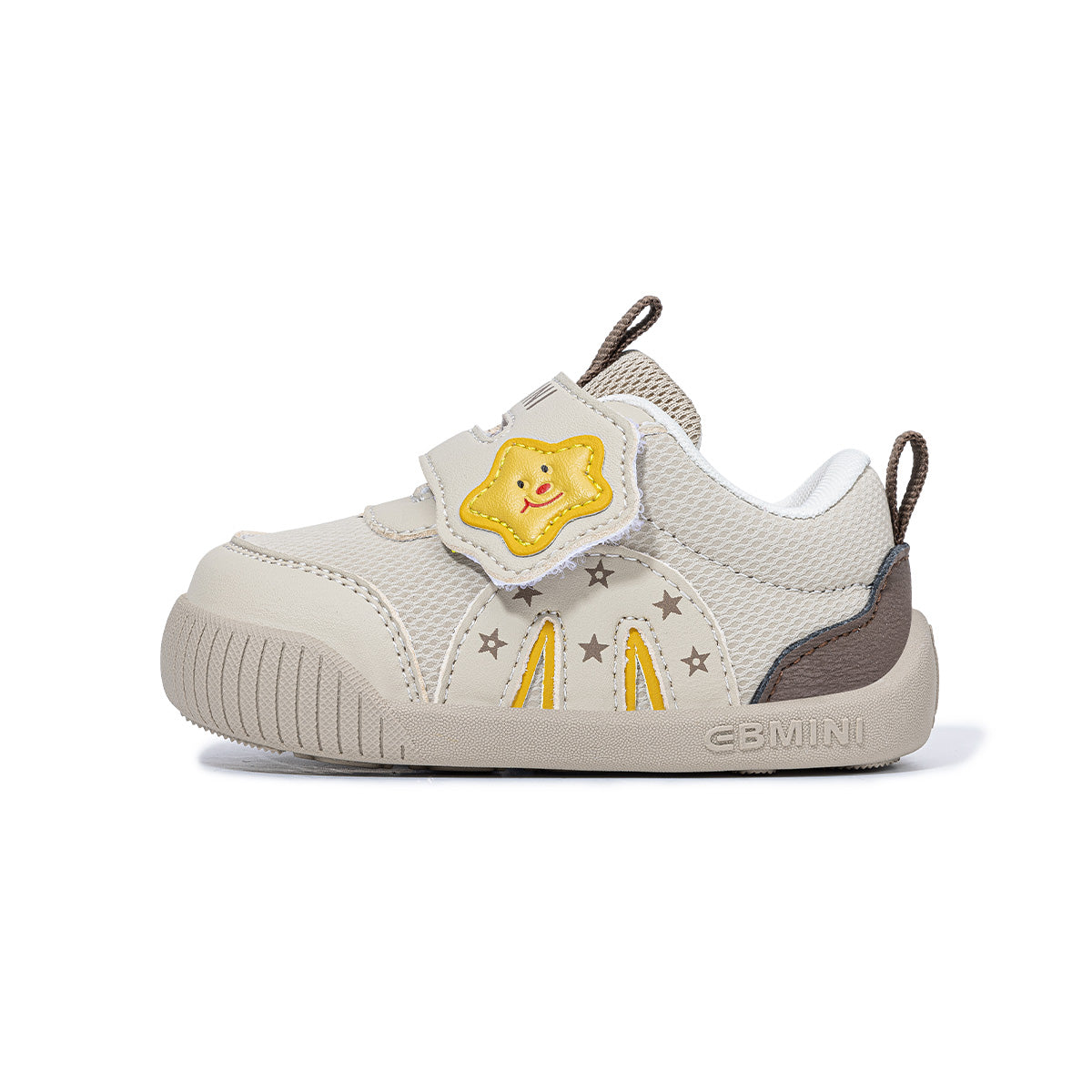 EBMINI SUNNY wide toe star first walker sneakers side profile