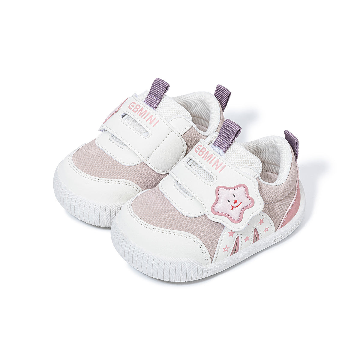 EBMINI SUNNY wide toe star first walker sneakers toe shape detail