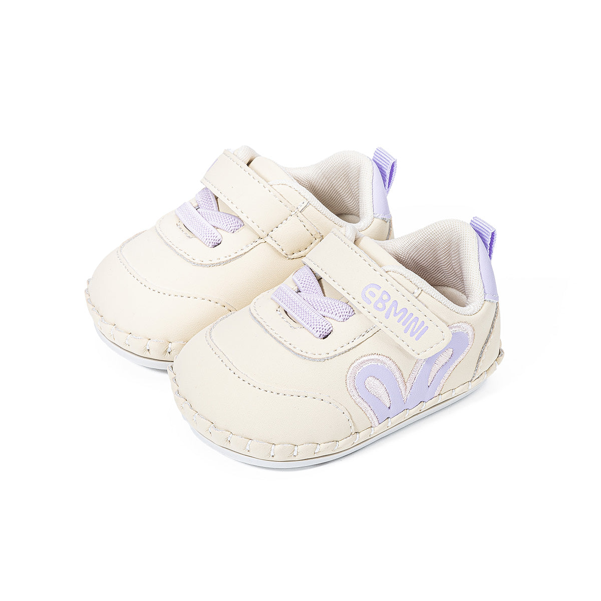 EBMINI SWEETHEART heart baby pre-walker shoes — interior lining