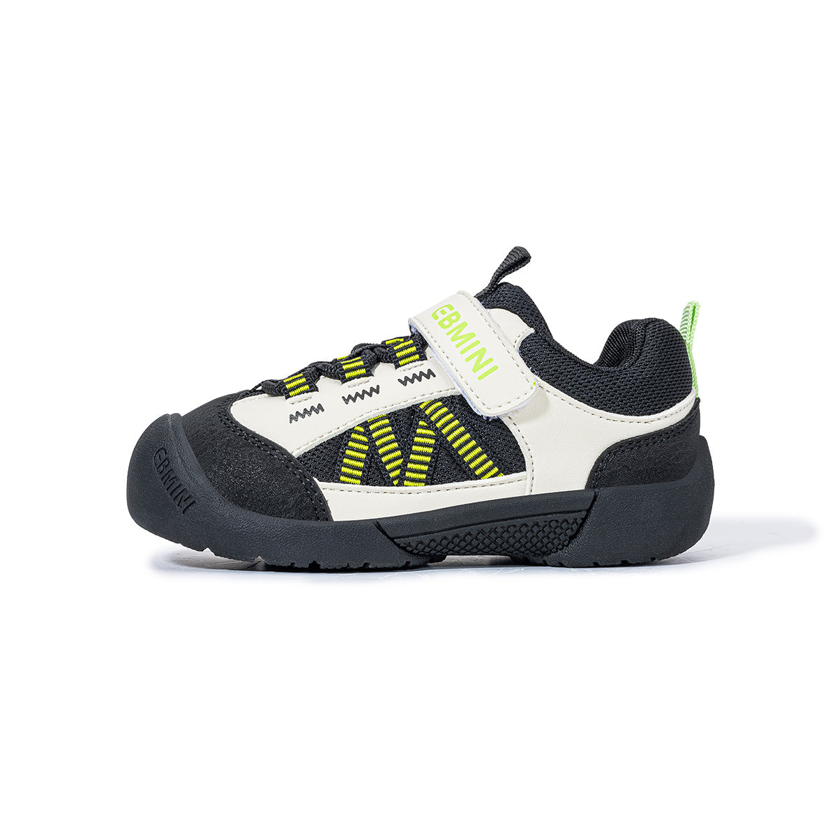 EBMINI TERRAIN wide toe kids outdoor sneakers — front angle