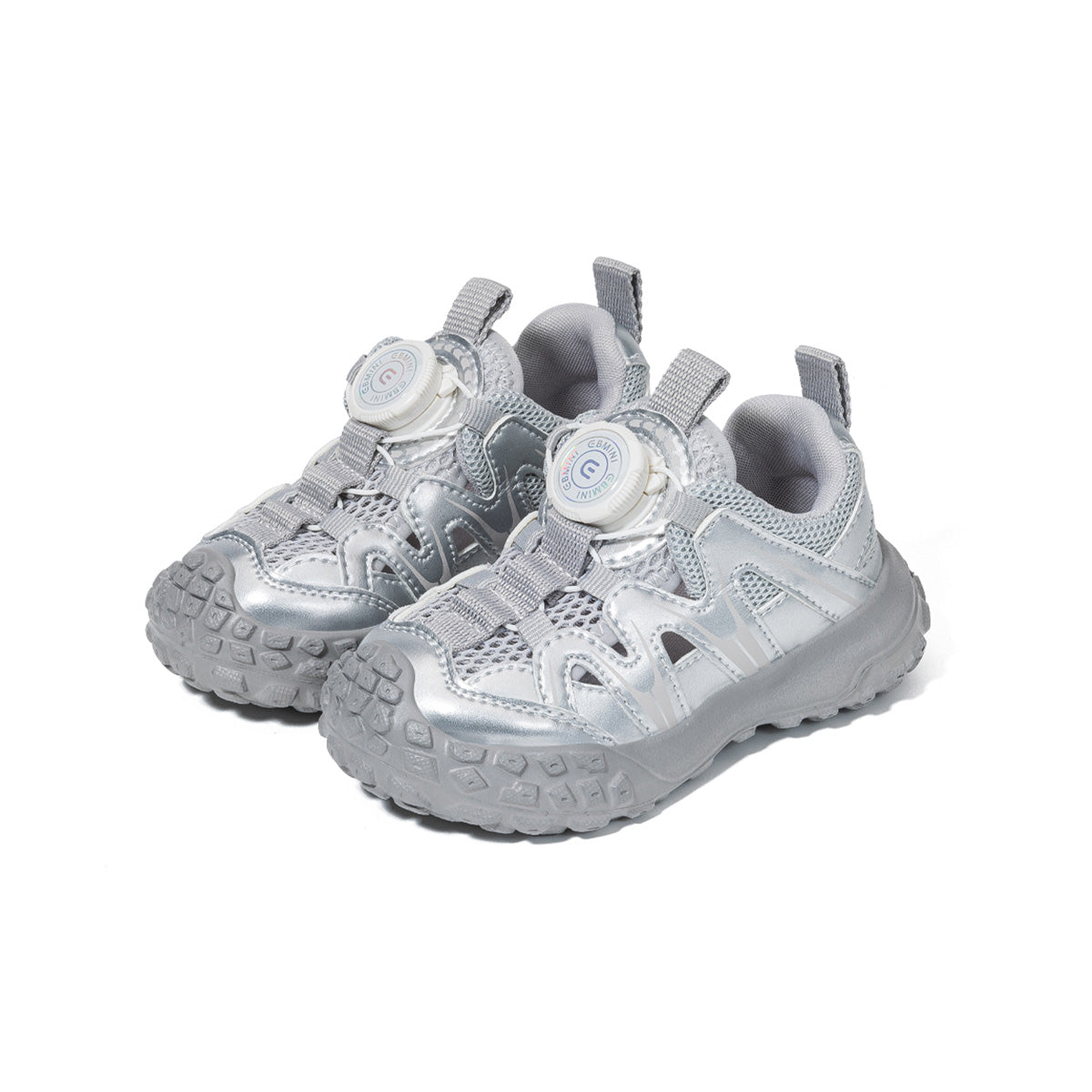 EBMINI TORQ barefoot toddler sneakers with a rotating buckle closure