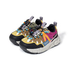 EBMINI TORQUE barefoot kids hiking sneakers with rotary closure and multicolor design