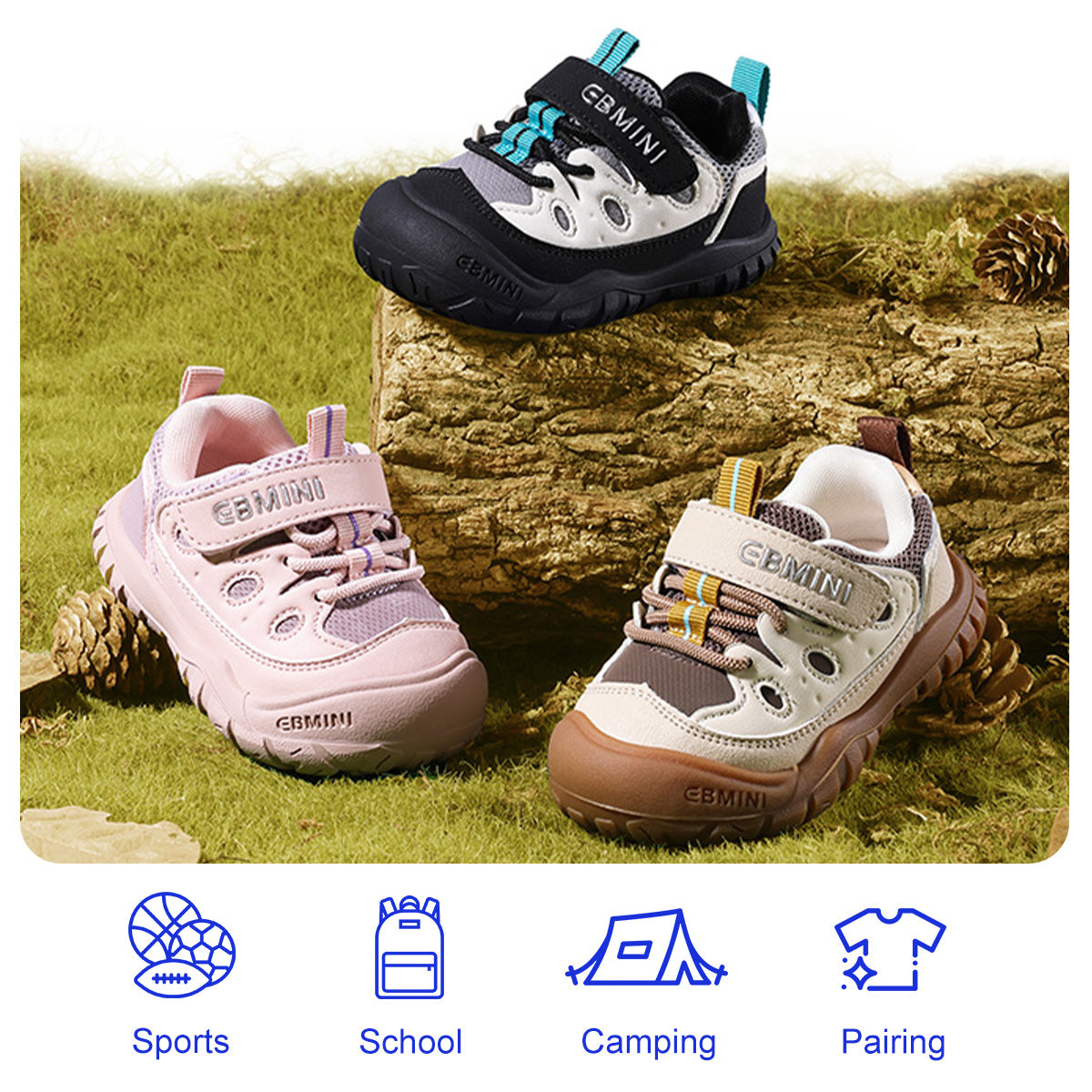 EBMINI TRAILBLAZE black brown pink colors