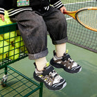 EBMINI TRAX wide toe chunky toddler sneakers on-foot lifestyle view