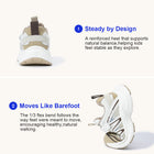 EBMINI TRAX wide toe chunky toddler sneakers outsole traction detail