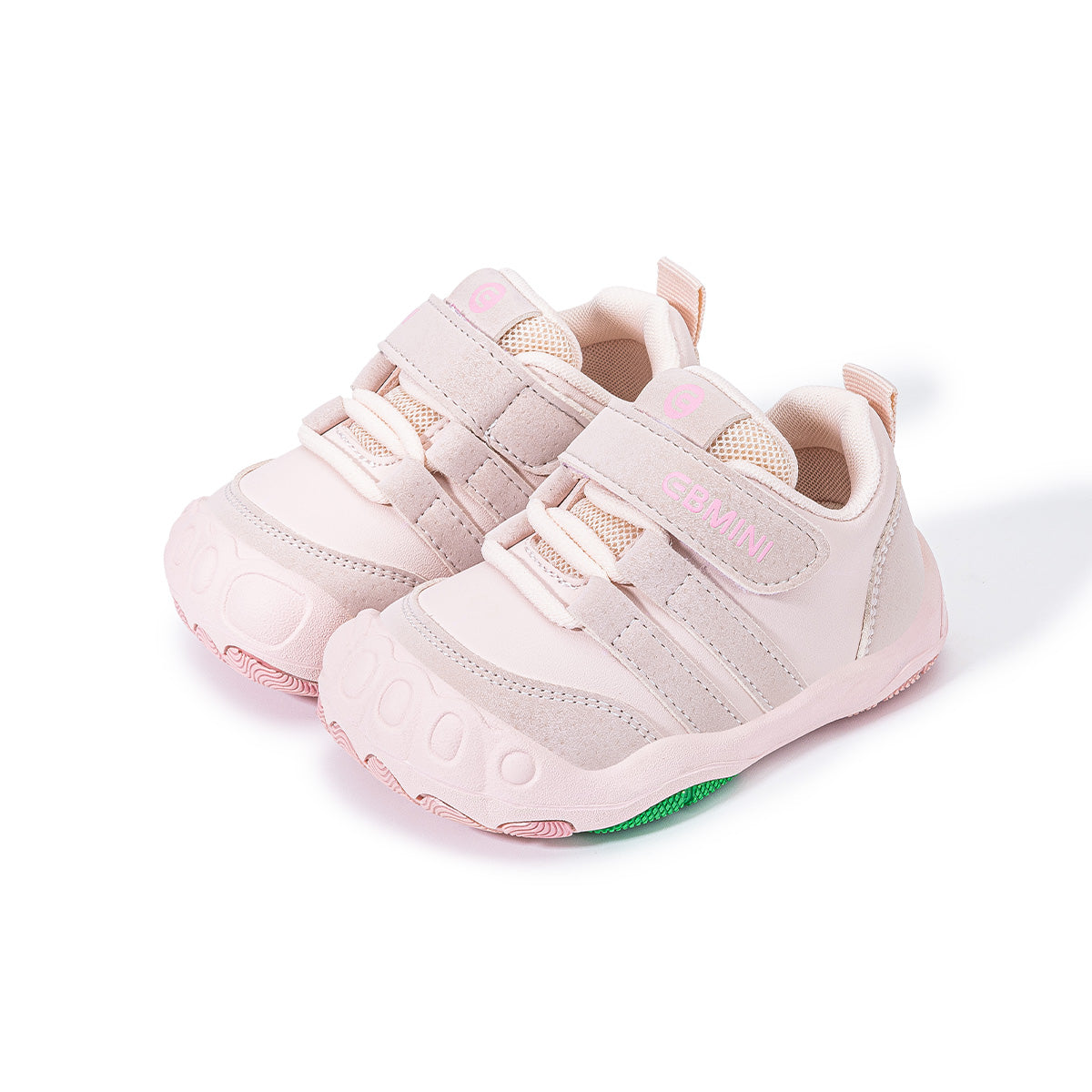 EBMINI TREAD dual-strap toddler sneakers — on-foot styling