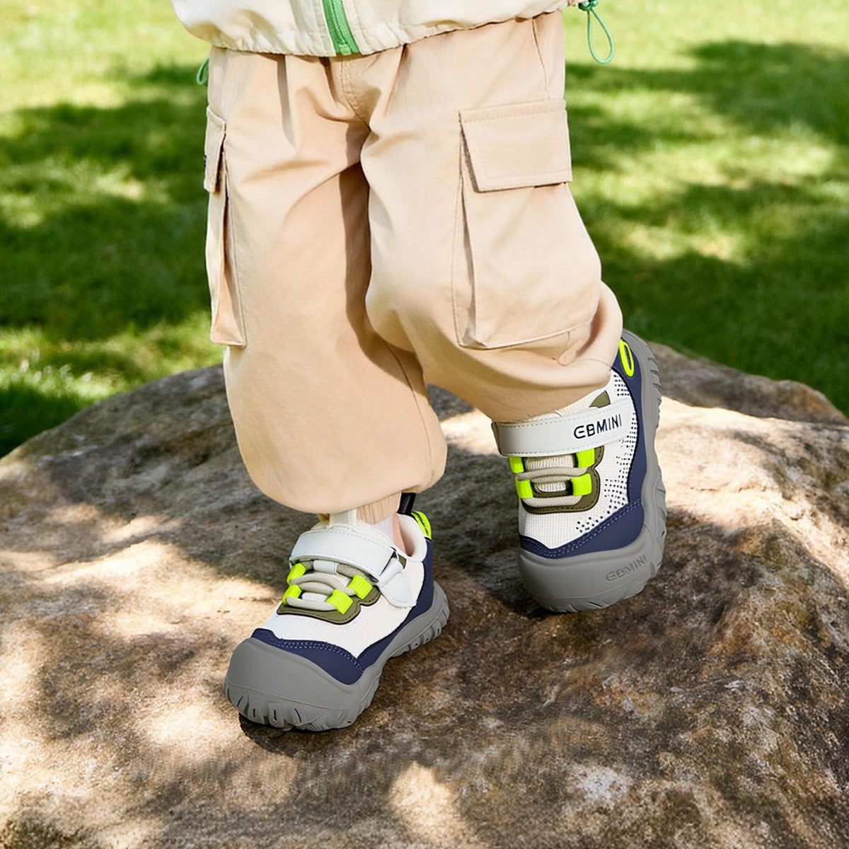 EBMINI TREAD easy-on sneakers with a secure strap closure