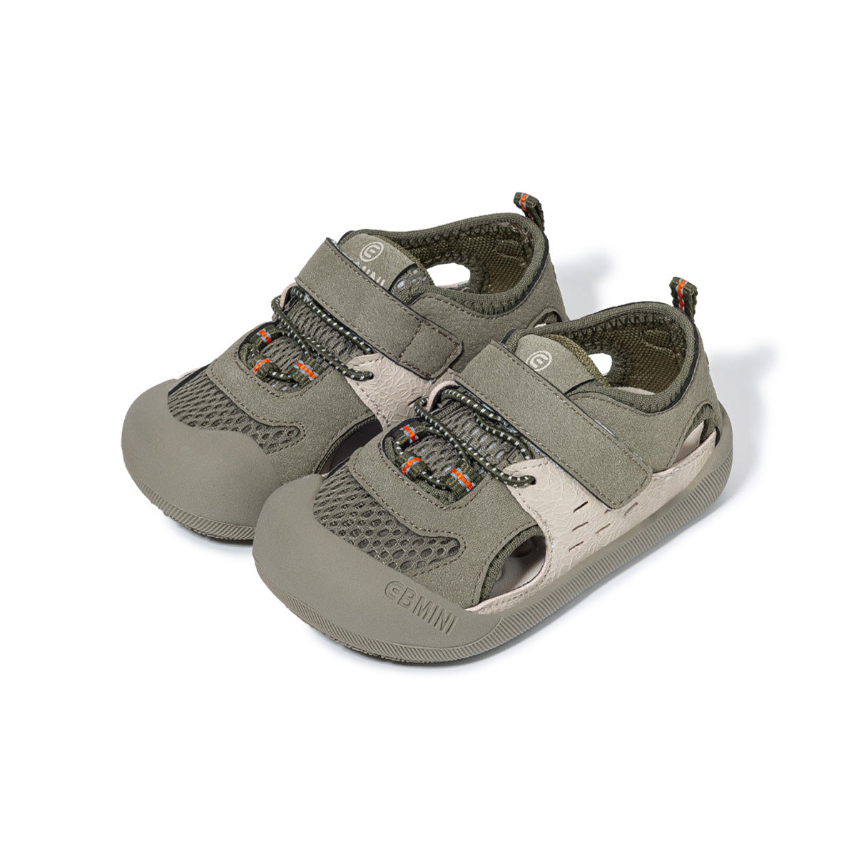 EBMINI TREK dual-closure sandals with an adjustable fit