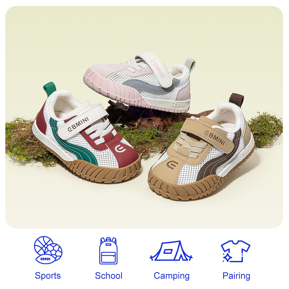 EBMINI VAPOR lightweight minimalist sneakers for everyday play