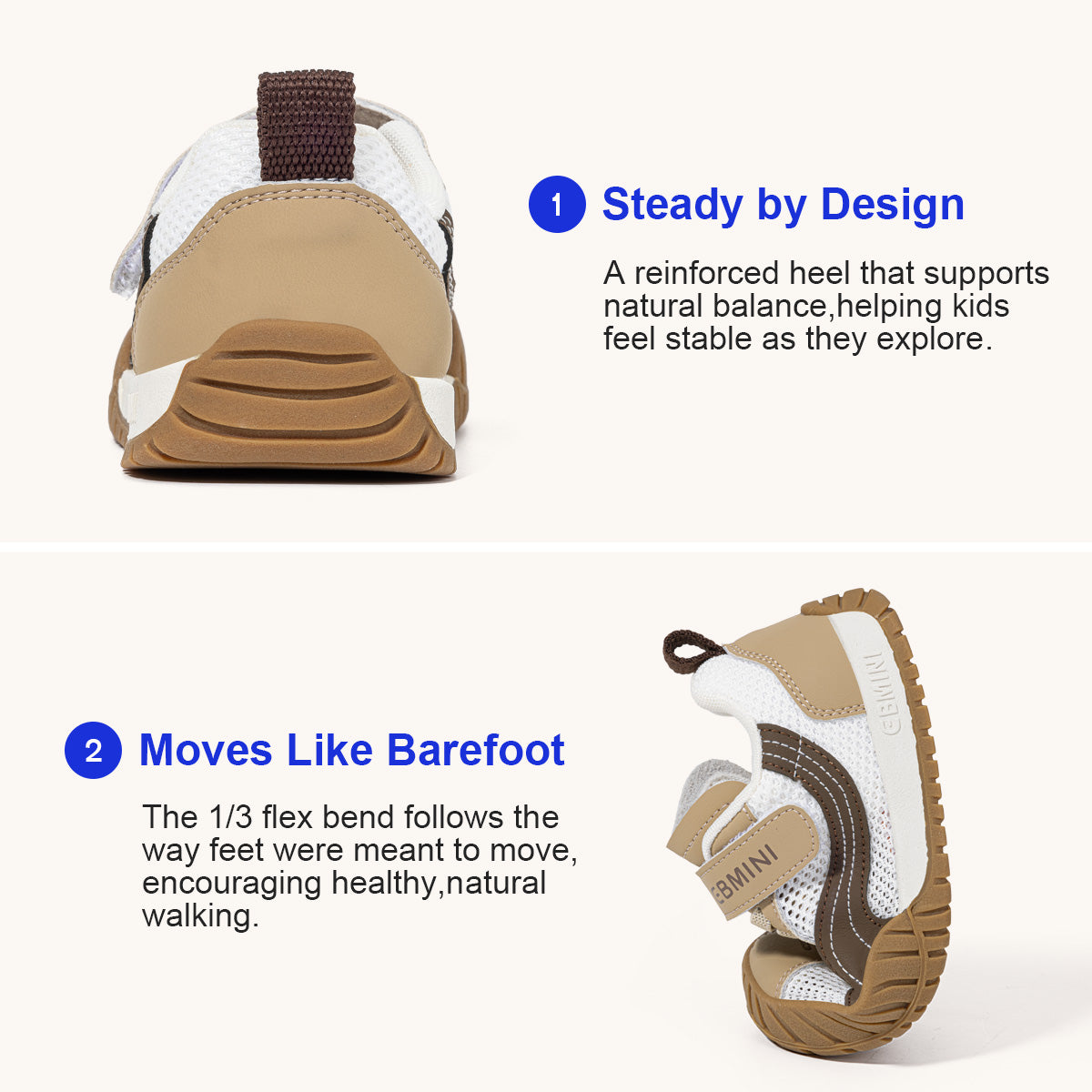 EBMINI VAPOR non-slip sneakers for playground adventures