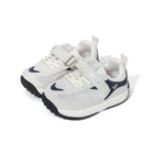 EBMINI VELO barefoot toddler sneakers with a sporty retro colorblock design