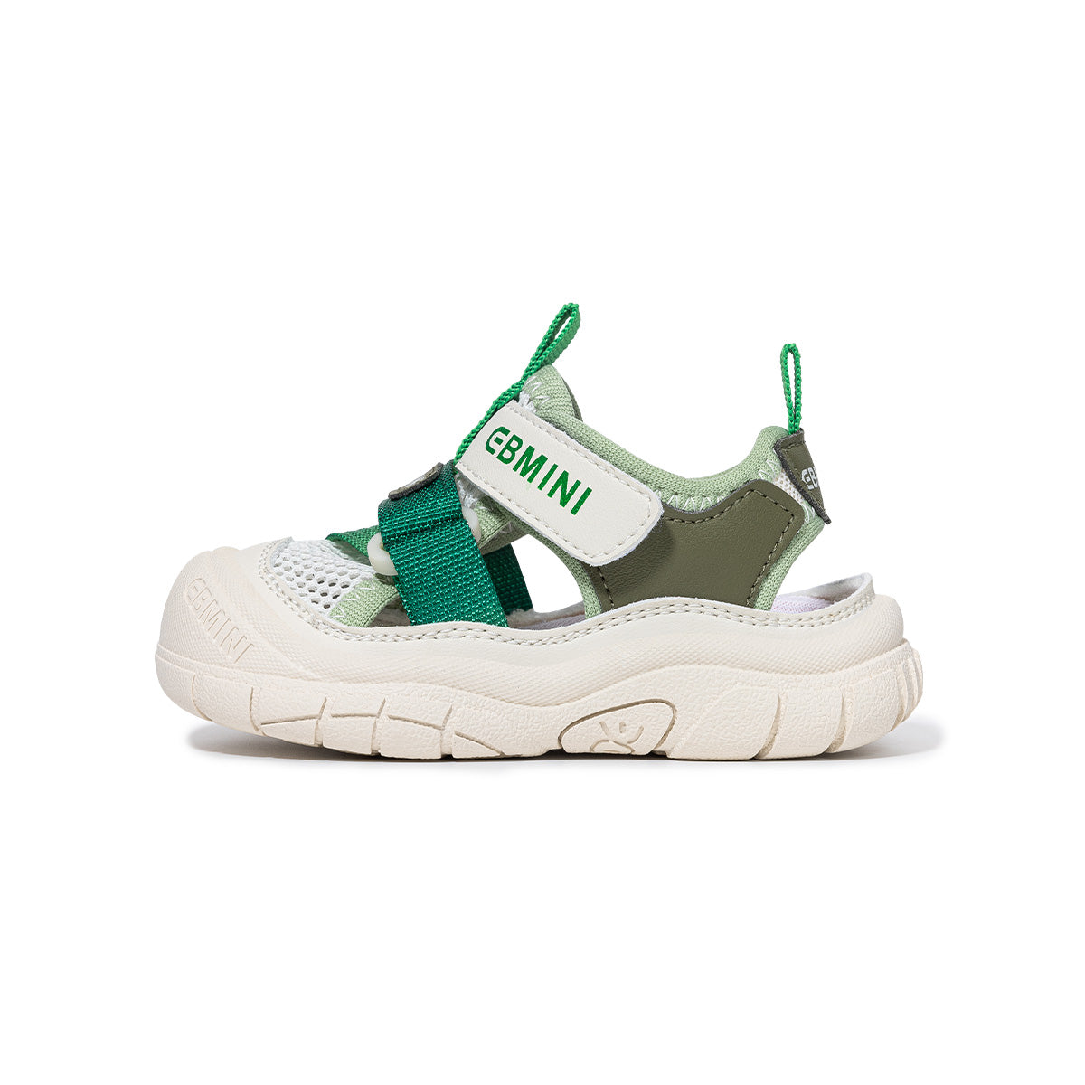 EBMINI VOLT closed-toe sandals with a roomy wide toe box