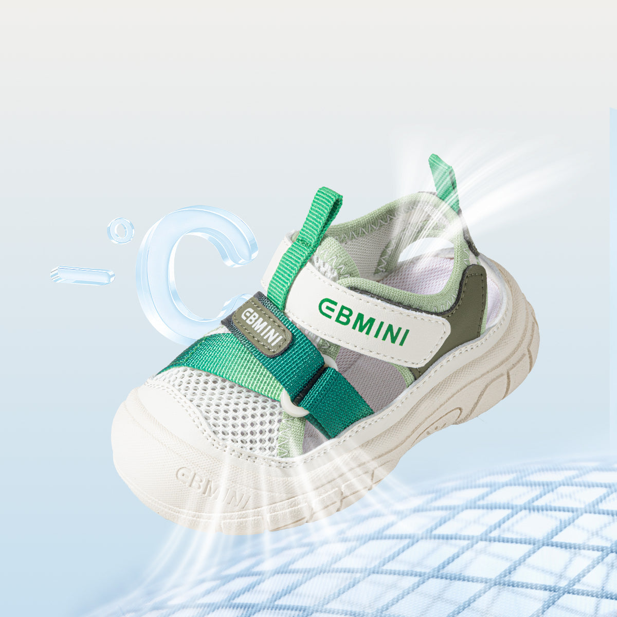 EBMINI VOLT lightweight first-walker sandals for growing feet