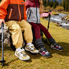 EBMINI VOYAGE child wearing the sneakers during active playground play
