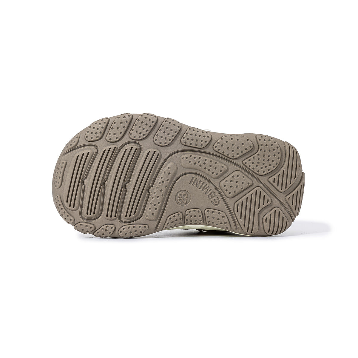 EBMINI VOYAGE bottom view of the grippy rubber outsole