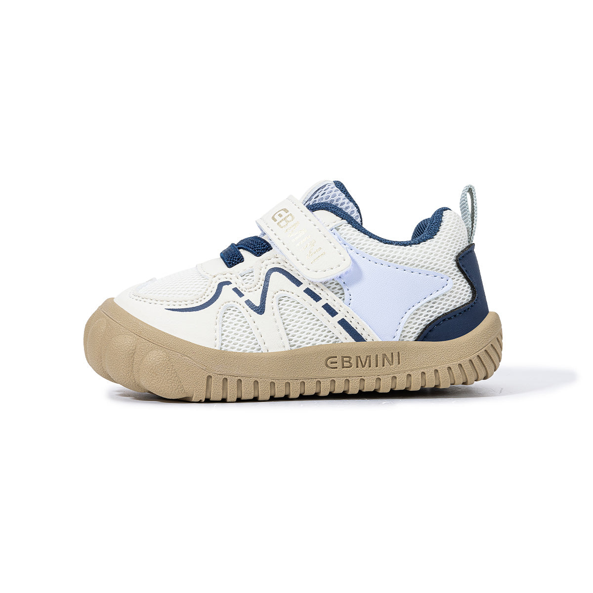 EBMINI WAVEY wide toe colorblock toddler sneakers side profile