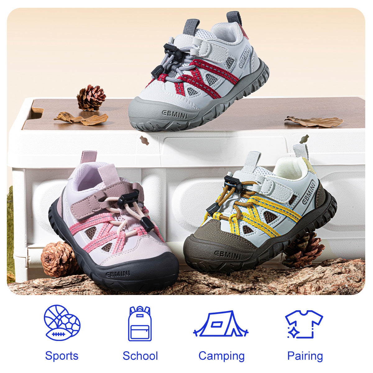 EBMINI WEAVE shoes with protective toe coverage