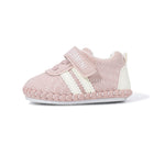 EBMINI WHISKERS kitty embroidered baby crib shoes — front angle
