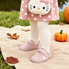 EBMINI WHISKERS kitty embroidered baby crib shoes — upper detail