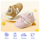 EBMINI WHISKERS kitty embroidered baby crib shoes — closure detail