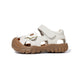 EBMINI WREN closed-toe sandals with a roomy wide toe box